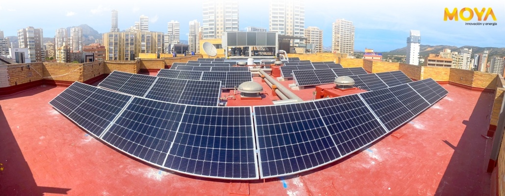 113 paneles fotovoltaicos para hotel riopark, benidorm
